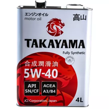 Масло Takayama Adaptec 5W-30C3 A3/B4 SN/CF 4л (металл) Акция 4+1 Масло Takayama Adaptec 5W-30C3 A3/B4 SN/CF 4л (металл) Акция 4+1