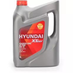 Масло моторное синтетическое HYUNDAI XTEER (G700) GASOLINE 5W30 SP (пластик/Корея) (6L)